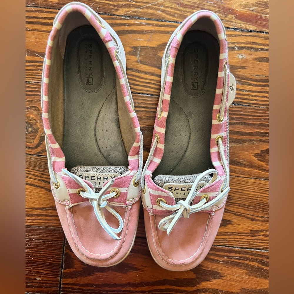 Women’s Pink Stripe Boat Shoe | Sperry | Size: 7.5